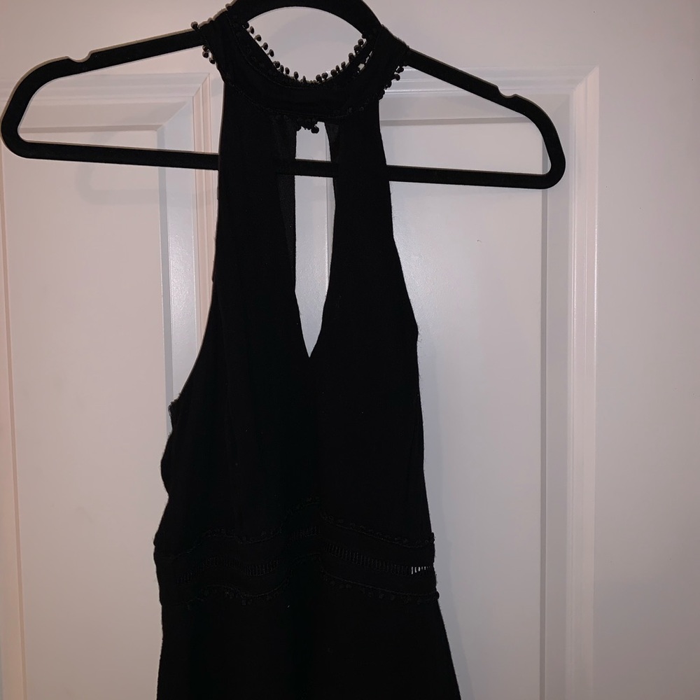 Black mini dress